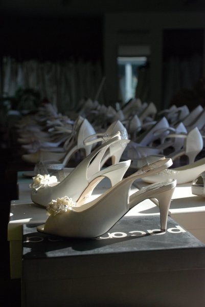 Svatební obuv a kabelky
