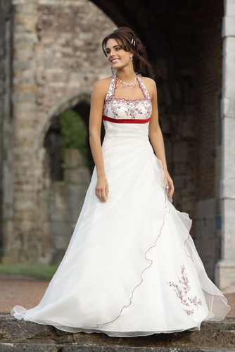 Svatební šaty - Santafe bordó