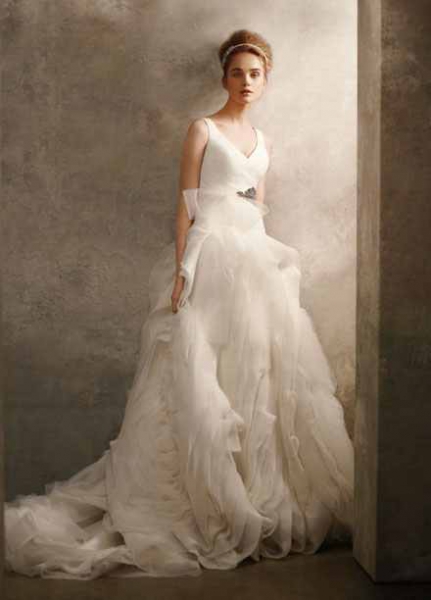 Svatební šaty - Vera Wang - dvě ramínka